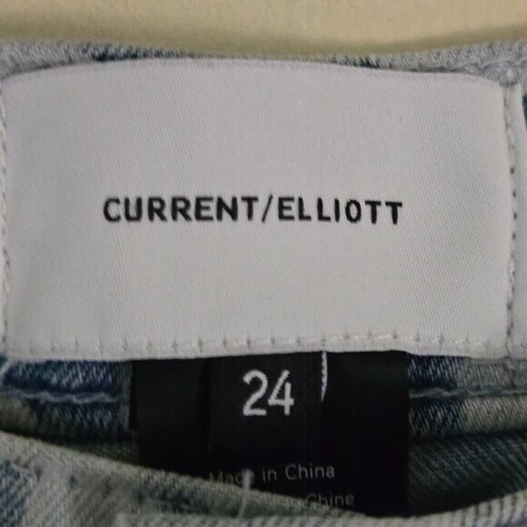 Current Elliot NWT The High Waist Stiletto Jean Inky Leopard Size 24 - Picture 6 of 7